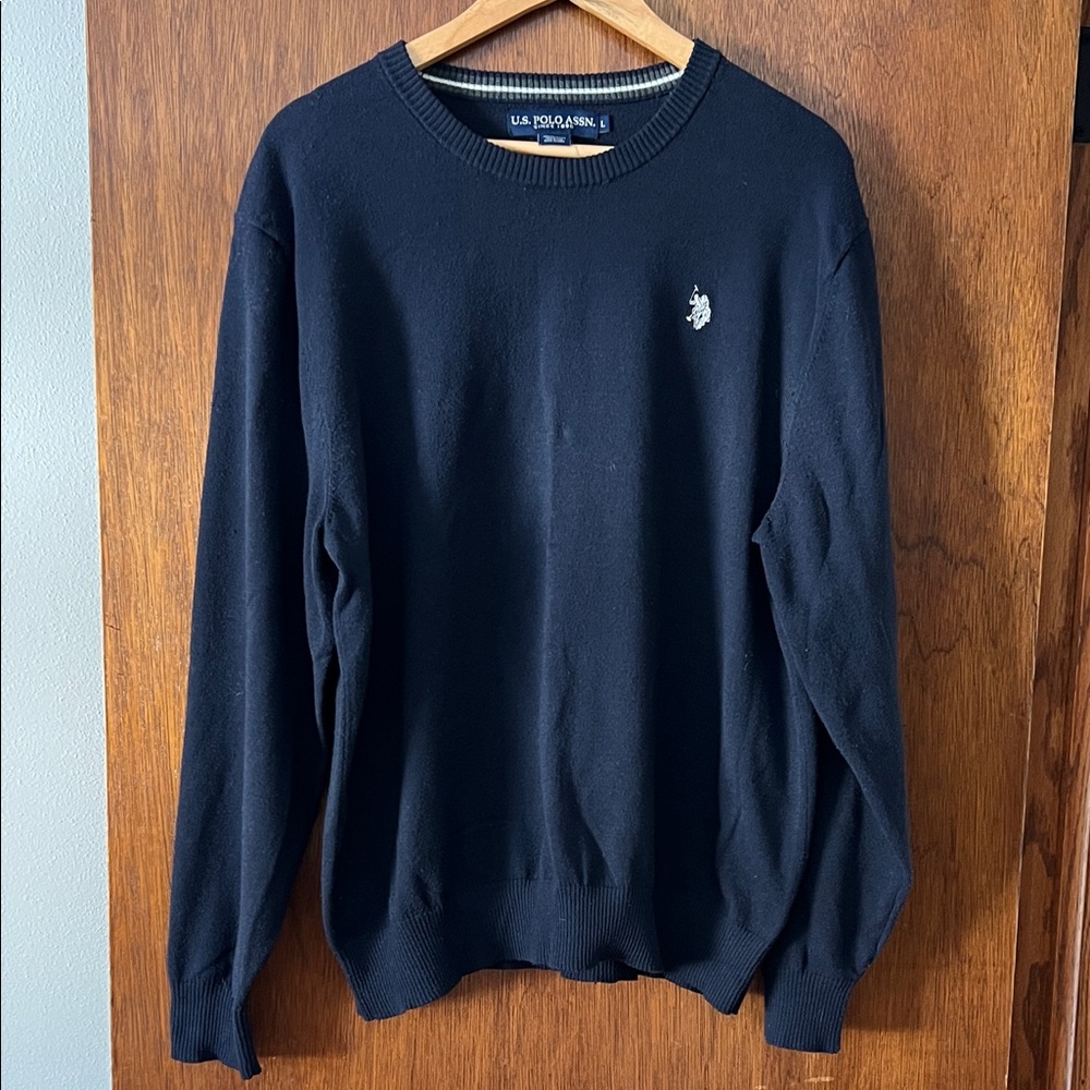 U.S. Polo Assn. Men's Navy Blue Crewneck Sweater